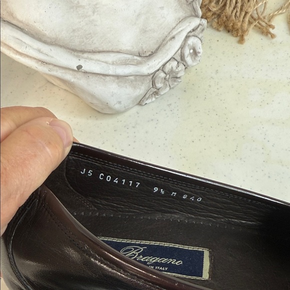 Bragano Cole Haan (MADE IN ITALY) Men’s Loafers Black Leather Tassels 9.5 - Picture 6 of 13